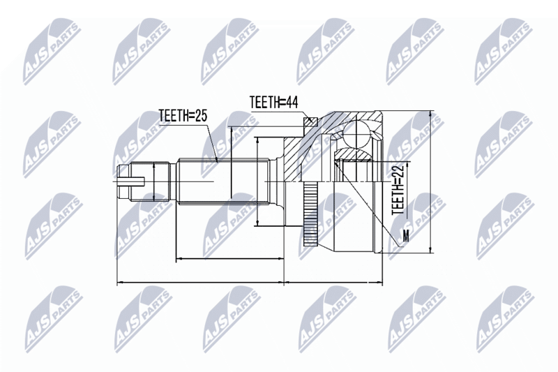 NTY NPZ-HY-539 Joint Kit, drive shaft