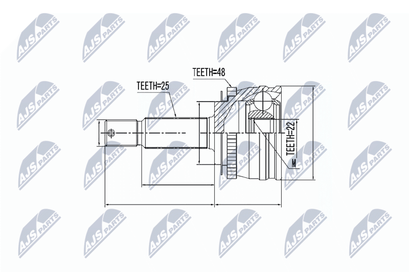 NTY NPZ-HY-544 Joint Kit, drive shaft