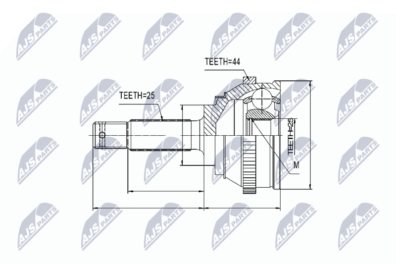 NTY NPZ-HY-545 Joint Kit, drive shaft