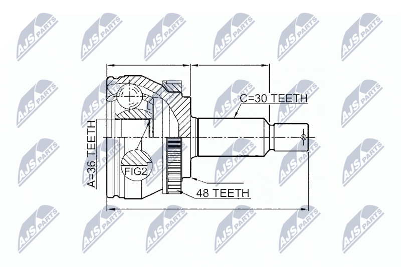 NTY NPZ-HY-546 Joint Kit, drive shaft