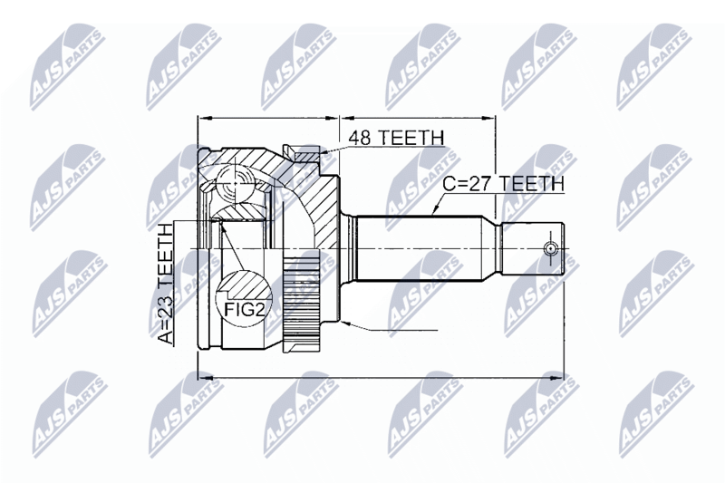 NTY NPZ-HY-547 Joint Kit, drive shaft