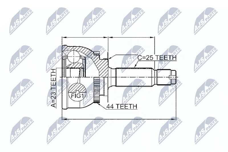 NTY NPZ-HY-549 Joint Kit, drive shaft