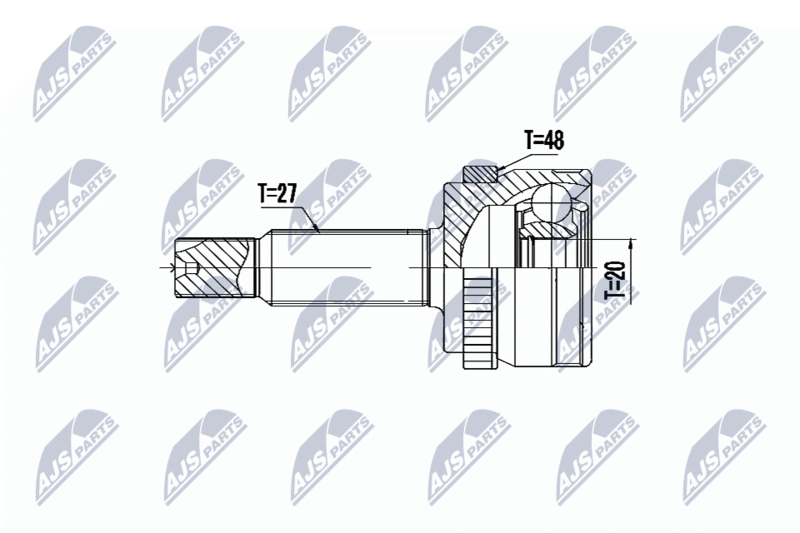 NTY NPZ-HY-550 Joint Kit, drive shaft