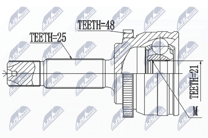 NTY NPZ-HY-556 Joint Kit, drive shaft