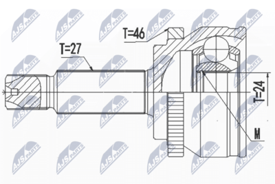 Joint Kit, drive shaft NTY NPZ-HY-557