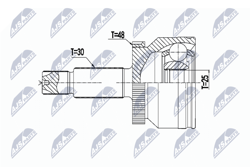 NTY NPZ-HY-558 Joint Kit, drive shaft
