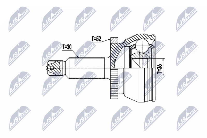 NTY NPZ-HY-560 Joint Kit, drive shaft