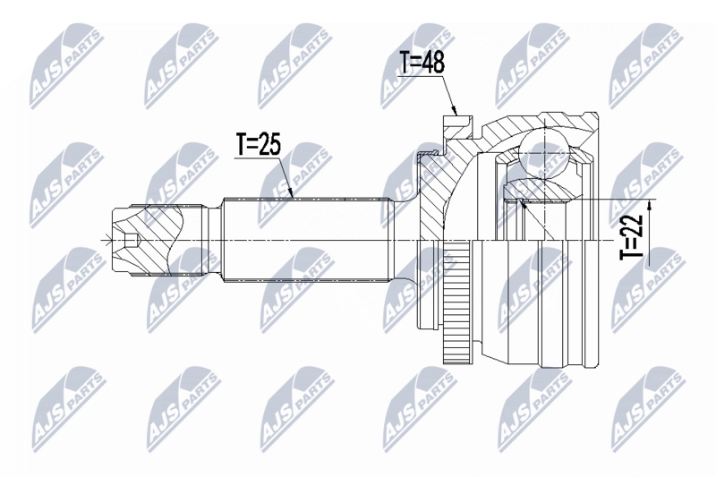 NTY NPZ-HY-561 Joint Kit, drive shaft