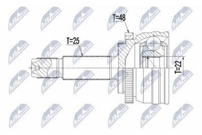 Joint Kit, drive shaft NTY NPZ-HY-561