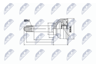 Joint Kit, drive shaft NTY NPZ-IS-002