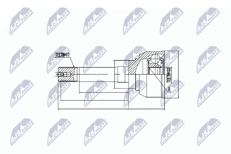 NTY NPZ-IS-007 Joint Kit, drive shaft