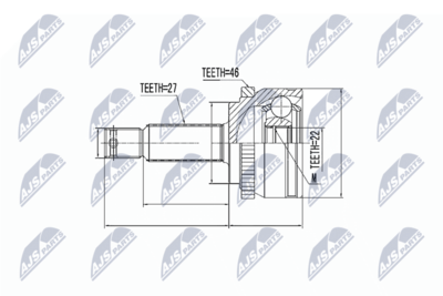 Joint Kit, drive shaft NTY NPZ-KA-308