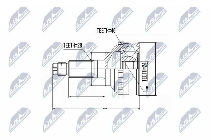 NTY NPZ-KA-326 Joint Kit, drive shaft