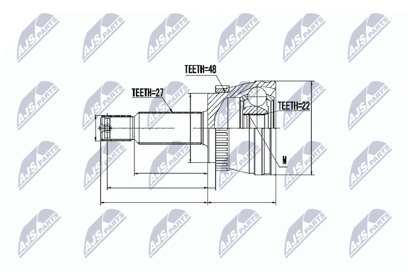 NTY NPZ-KA-353 Joint Kit, drive shaft