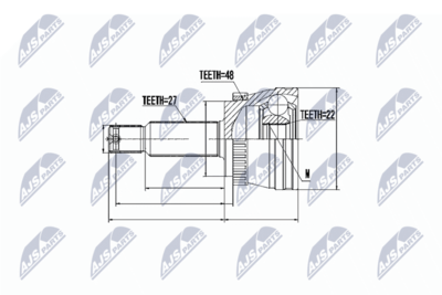 Joint Kit, drive shaft NTY NPZ-KA-353