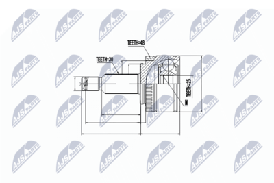 Joint Kit, drive shaft NTY NPZ-KA-357