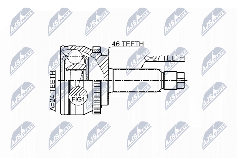 NTY NPZ-KA-359 Joint Kit, drive shaft