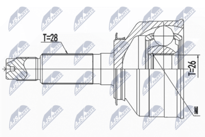 Joint Kit, drive shaft NTY NPZ-KA-366
