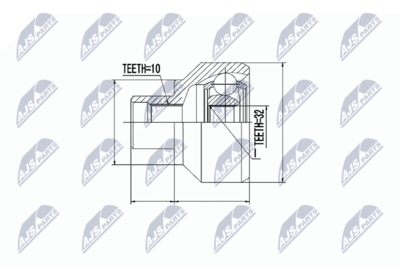 Joint Kit, drive shaft NTY NPZ-LR-001