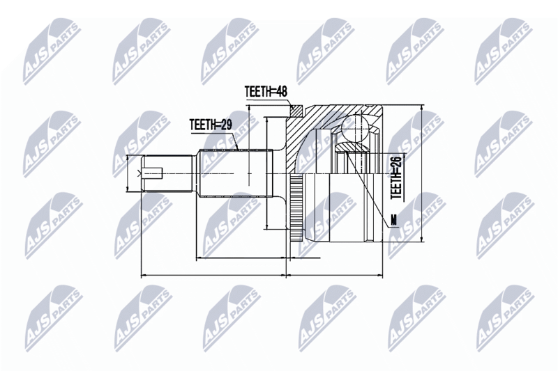 NTY NPZ-LR-007 Joint Kit, drive shaft