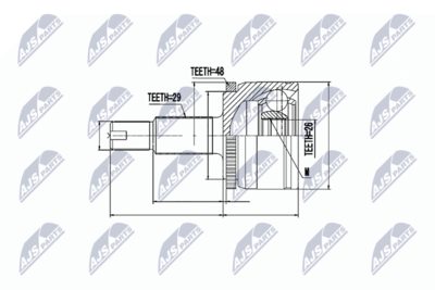 Joint Kit, drive shaft NTY NPZ-LR-007