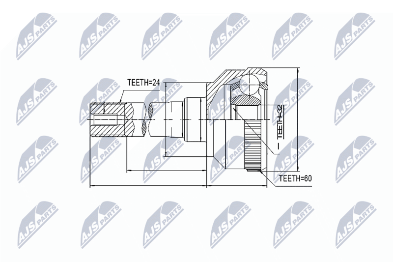 NTY NPZ-LR-011 Joint Kit, drive shaft