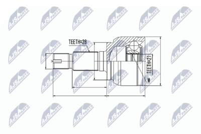 Joint Kit, drive shaft NTY NPZ-LR-018