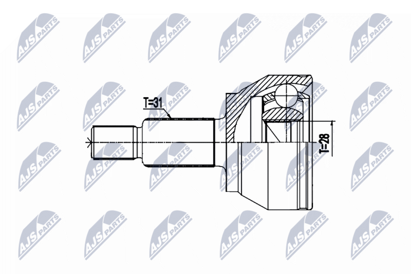 NTY NPZ-LR-020 Joint Kit, drive shaft