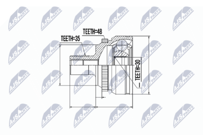 Joint Kit, drive shaft NTY NPZ-ME-001