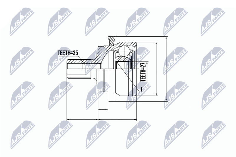 NTY NPZ-ME-004 Joint Kit, drive shaft