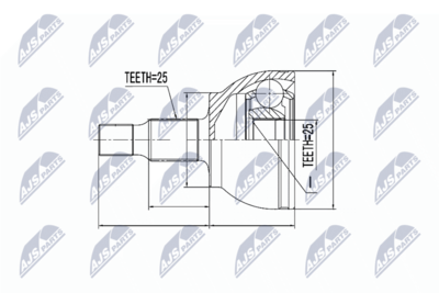 Joint Kit, drive shaft NTY NPZ-ME-007
