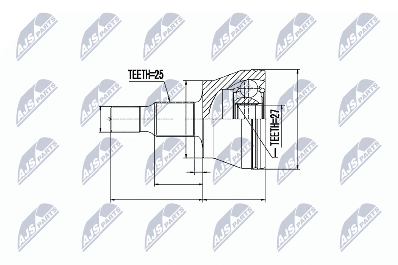 NTY NPZ-ME-008 Joint Kit, drive shaft