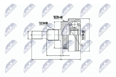 Joint Kit, drive shaft NTY NPZ-ME-009