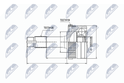 Joint Kit, drive shaft NTY NPZ-ME-011