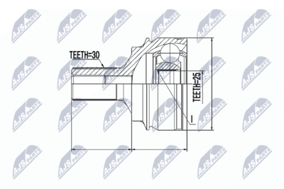 Joint Kit, drive shaft NTY NPZ-ME-016