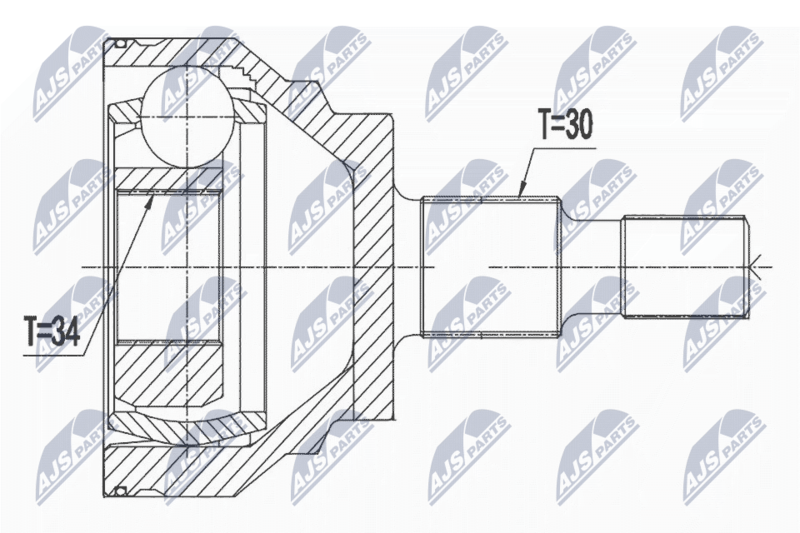 NTY NPZ-ME-018 Joint Kit, drive shaft