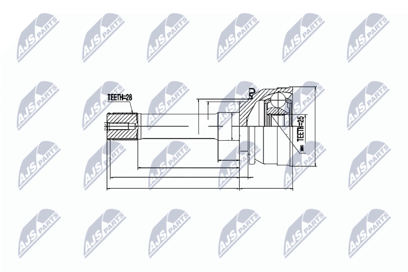 NTY NPZ-MS-007 Joint Kit, drive shaft