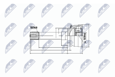 Joint Kit, drive shaft NTY NPZ-MS-007