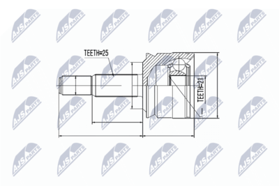 Joint Kit, drive shaft NTY NPZ-MS-020