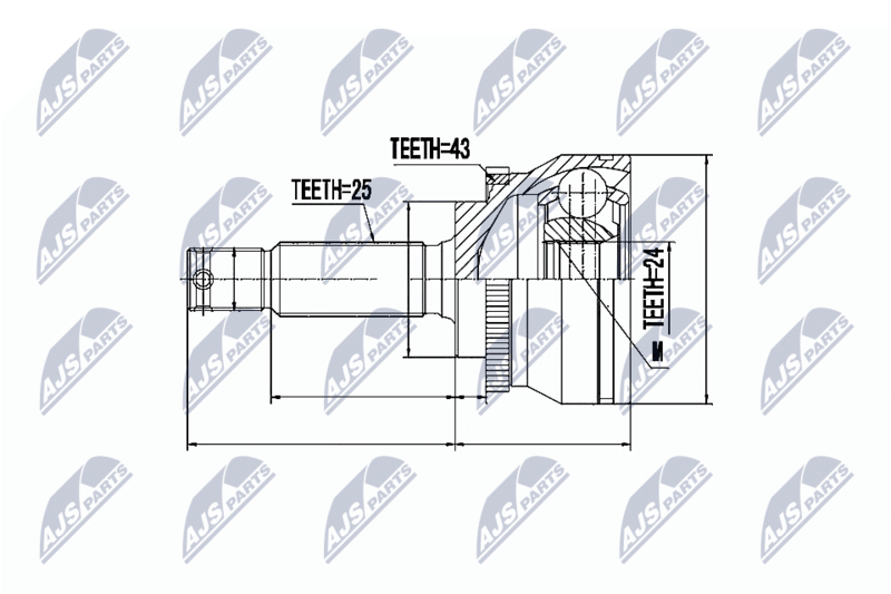 NTY NPZ-MS-023 Joint Kit, drive shaft