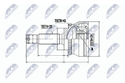 Joint Kit, drive shaft NTY NPZ-MS-023