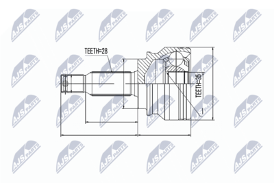 Joint Kit, drive shaft NTY NPZ-MS-036