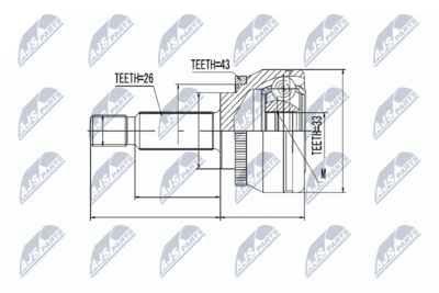 Joint Kit, drive shaft NTY NPZ-MS-053