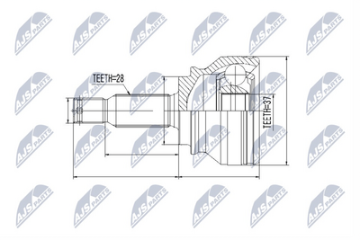 Joint Kit, drive shaft NTY NPZ-MS-061