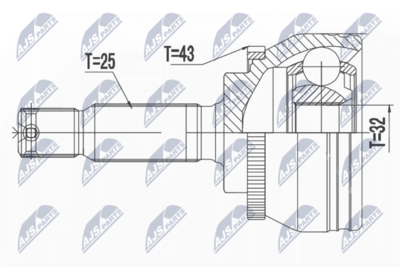 Joint Kit, drive shaft NTY NPZ-MS-063