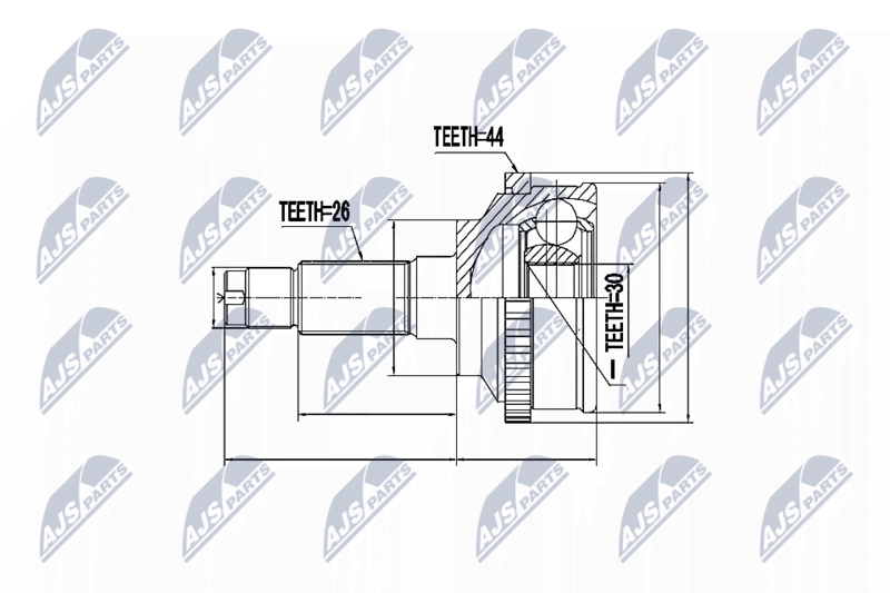 NTY NPZ-MZ-017 Joint Kit, drive shaft