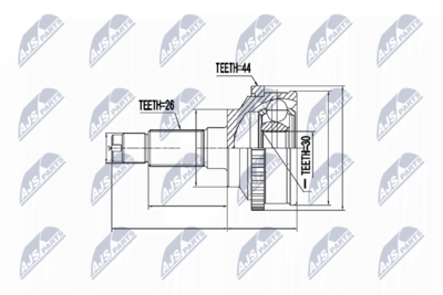 Joint Kit, drive shaft NTY NPZ-MZ-017