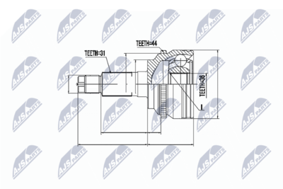 Joint Kit, drive shaft NTY NPZ-MZ-019