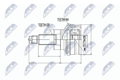 Joint Kit, drive shaft NTY NPZ-MZ-028