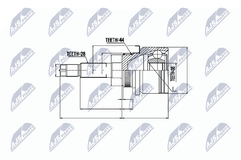 NTY NPZ-MZ-040 Joint Kit, drive shaft